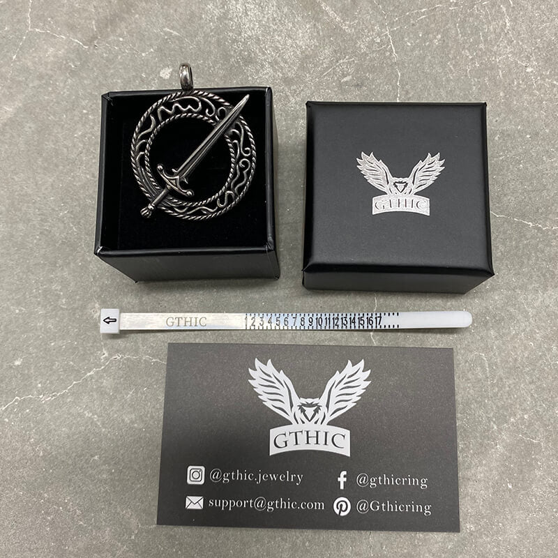 Blades of Darkmoon Stainless Steel Pendant