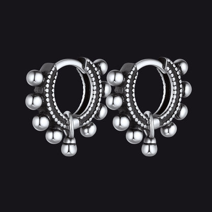 Sterling Silver Cartilage Huggie Hoop Earrings for