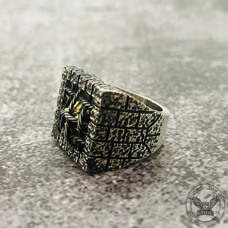 Cage Sterling Silver Skull Ring