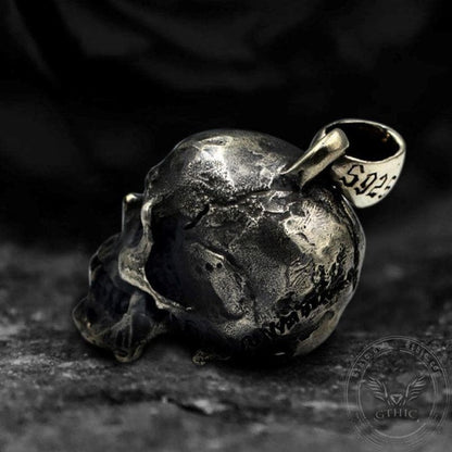 Calvarium Sterling Silver Skull Pendant