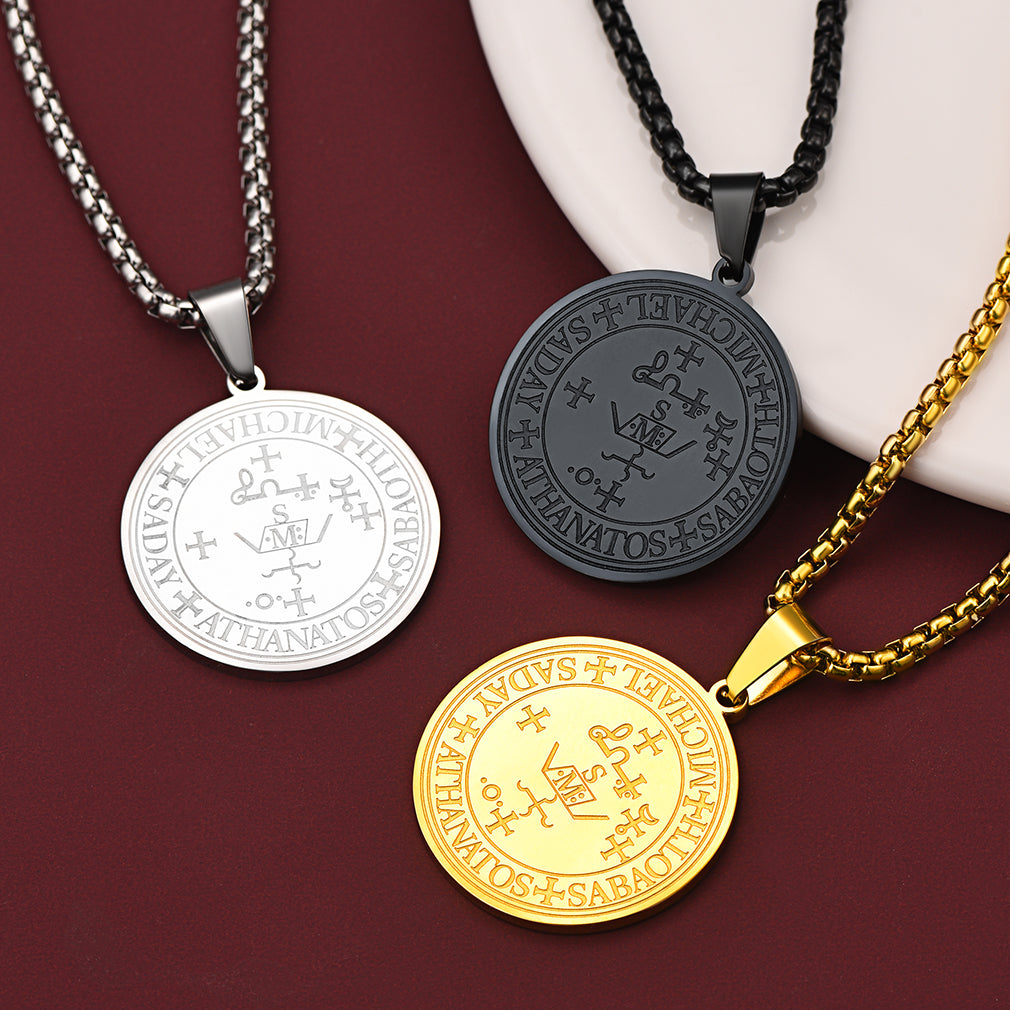 Sigil of Archangel Michael Talisman Necklace for