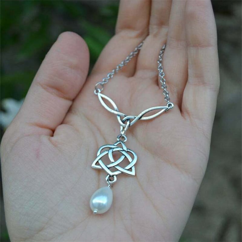 Brighid's Heart Trinity Knot Protection Necklace