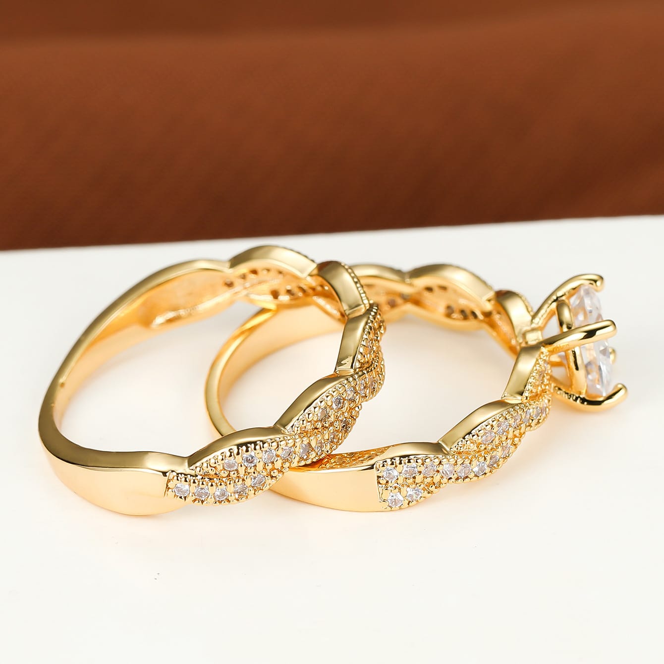 Eternal Infinity Enchantment Crystal Ring Set