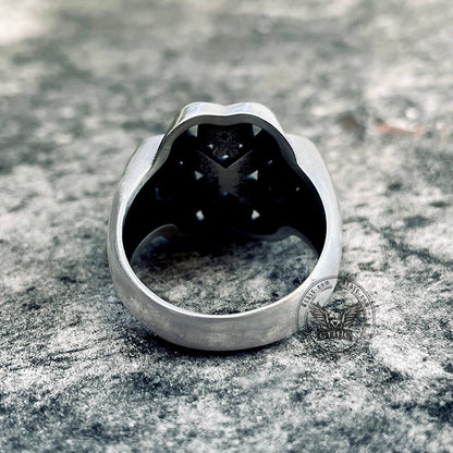 Celtic Four Leaf Clover Sterling Silver Ring