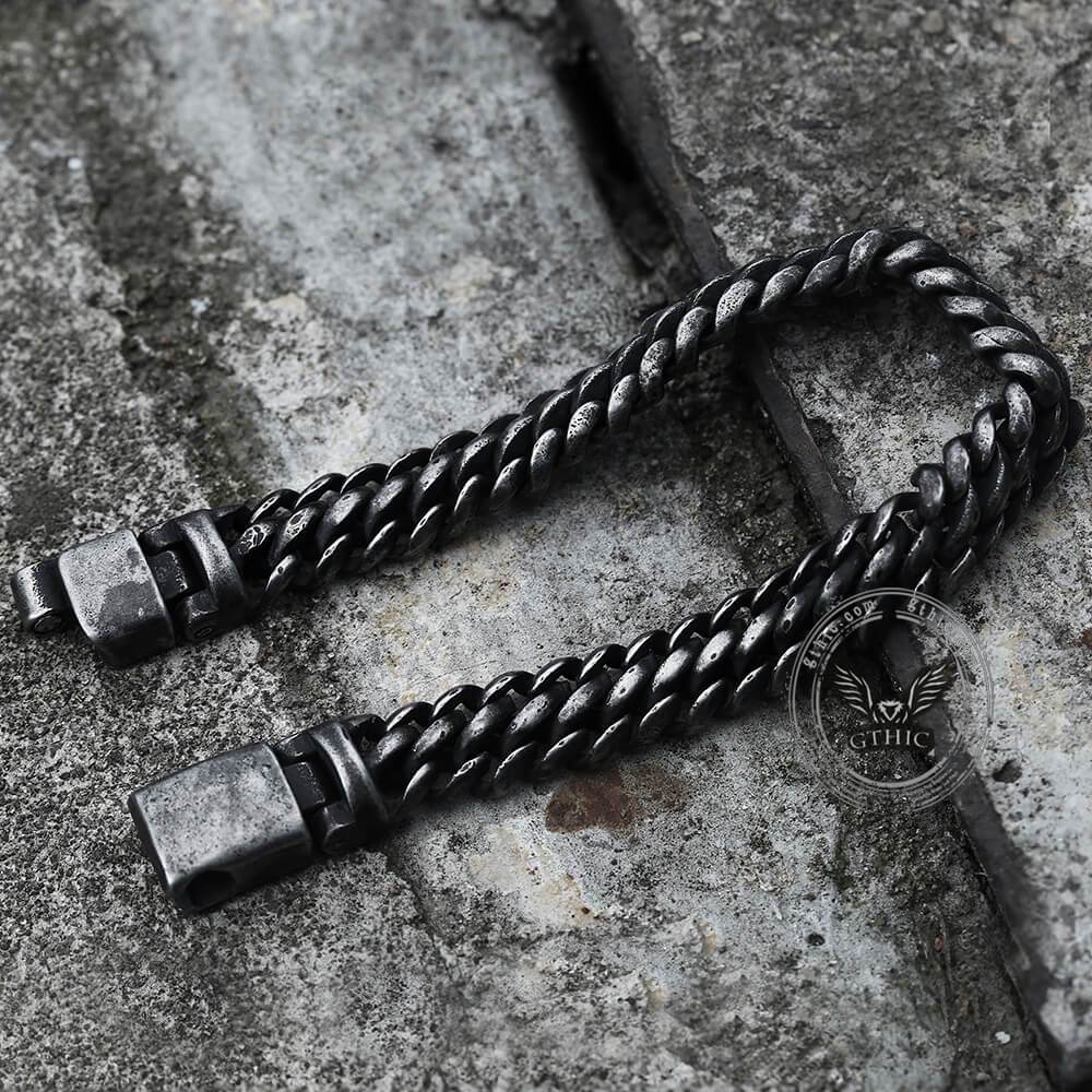 Classic Stainless Steel Biker Bracelet