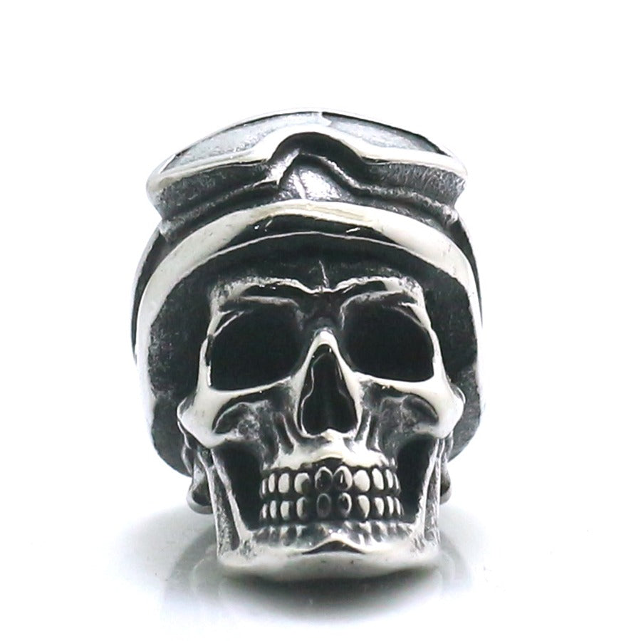 Cool Gothic Pendant for and / Stainless Steel Skull Pendant With Pilot's Glasses