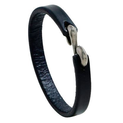 Cool Genuine Leather Narrow Bracelets / Cuff Bangle in Rock Style