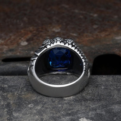 Cool Dragon Claw Stainless Steel Cz Ring