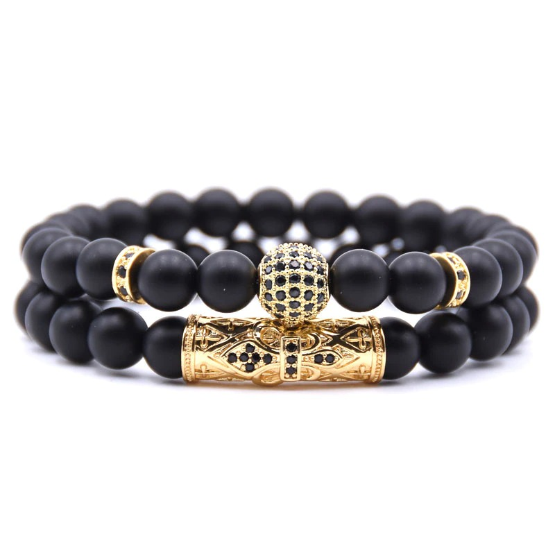 Couple Round Bracelets With Ball in Punk Style / Jewelry Pulseras