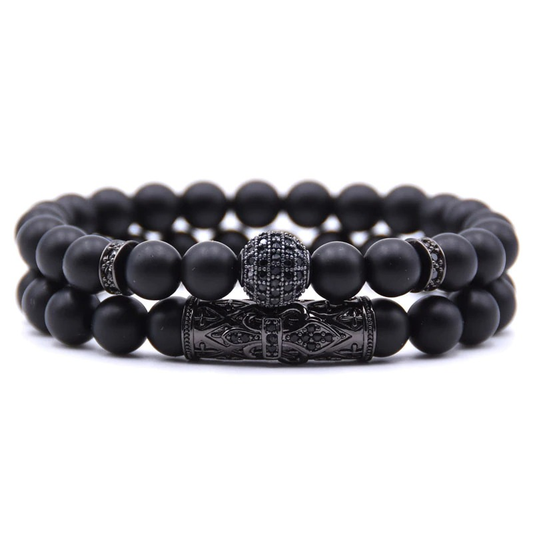 Couple Round Bracelets With Ball in Punk Style / Jewelry Pulseras