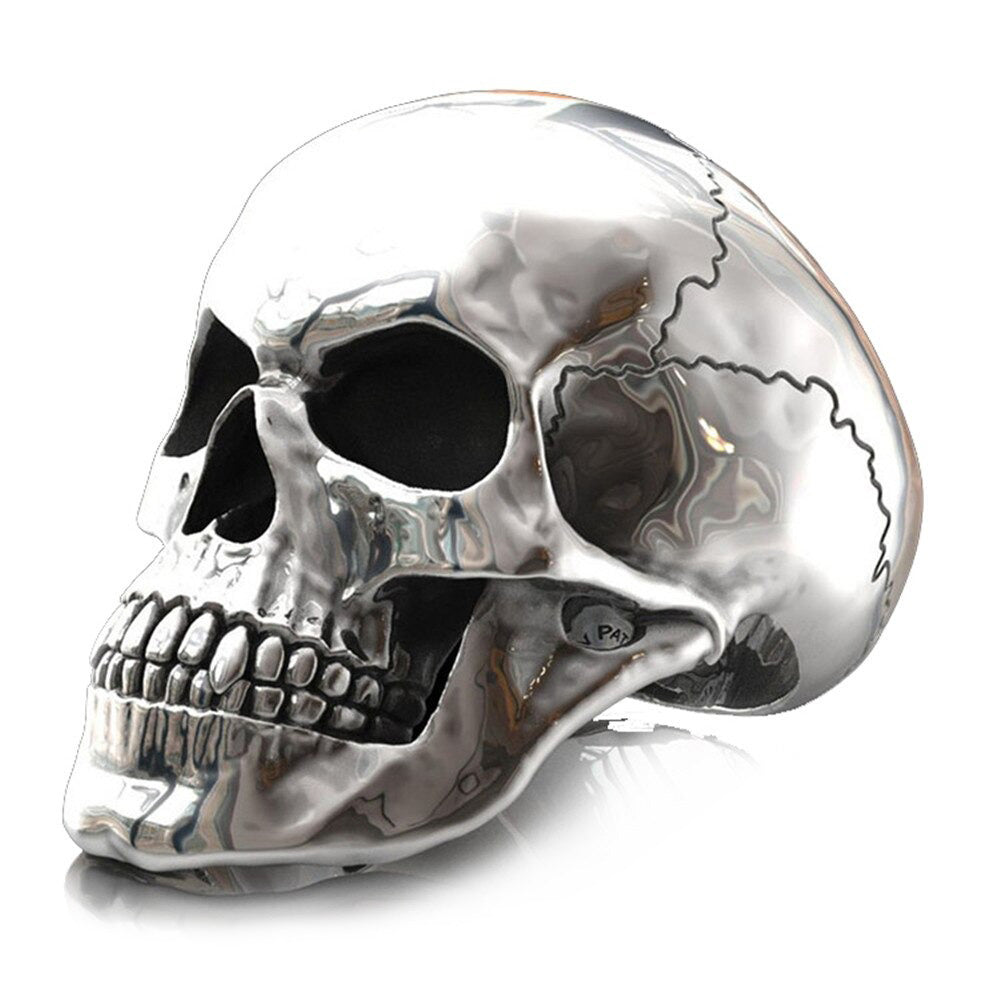 Cracked Skull Head Rock Style Rings / Skull Jewelry for &