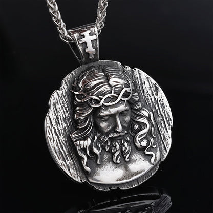 Crown of Thorns Jesus Stainless Steel Pendant