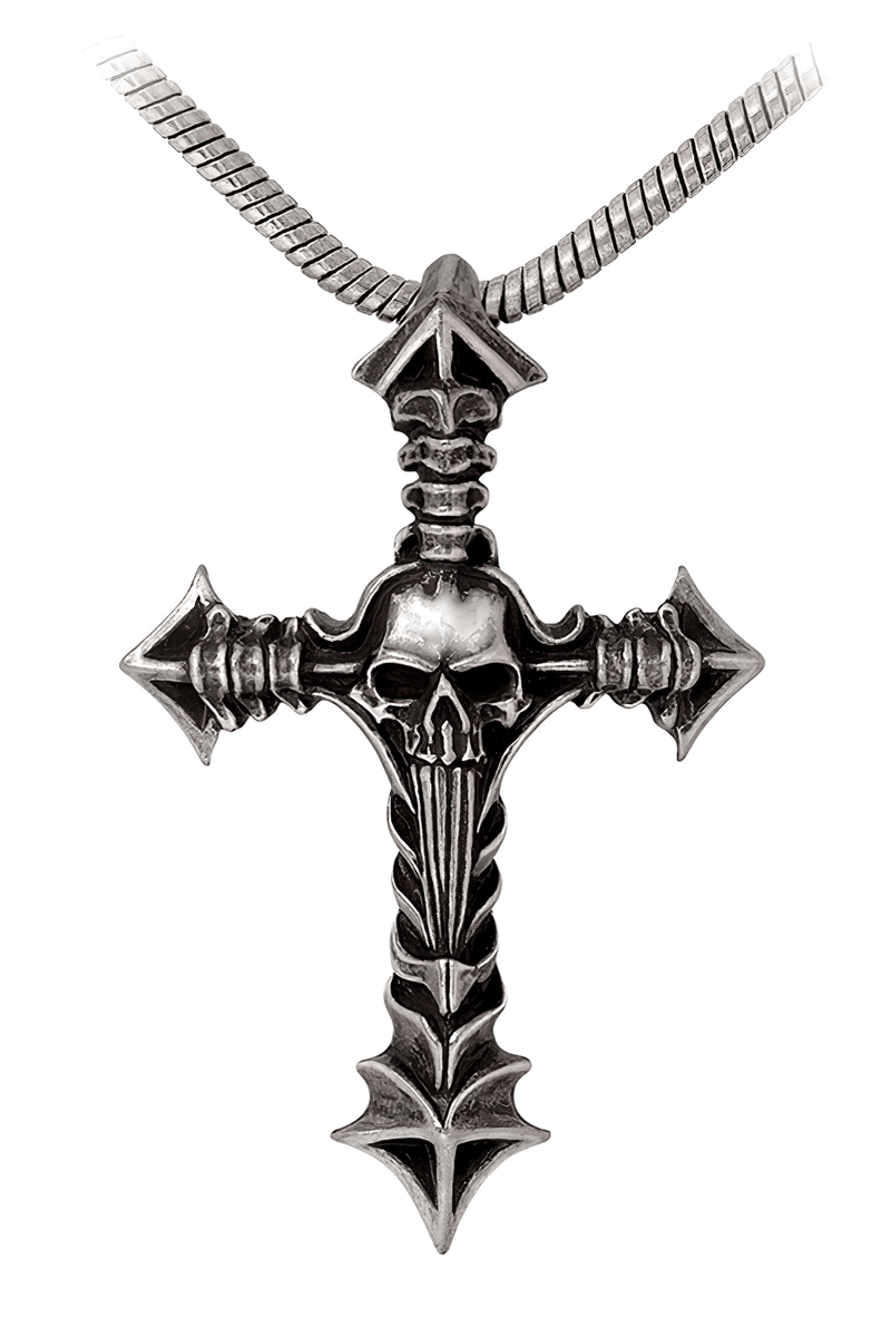 Cruxinomica Pendant With Skull and Vertebrae Detail