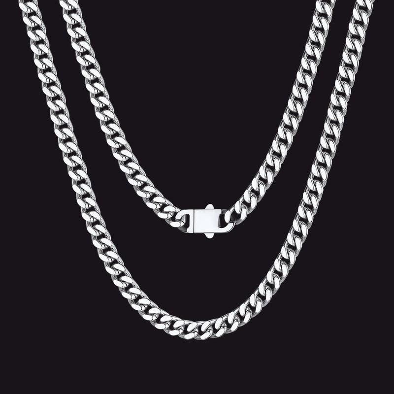 Miami Cuban Link Chain Necklace 5/7/9/12 Mm Chain for