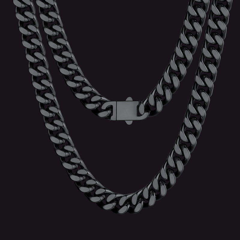 Miami Cuban Link Chain Necklace 5/7/9/12 Mm Chain for