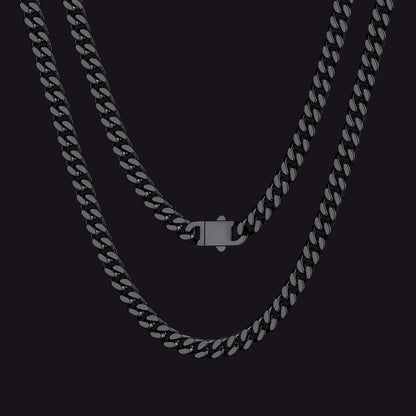 To My Man Miami Cuban Link Chain Necklace, Birthday or Anniversary Gift for Him