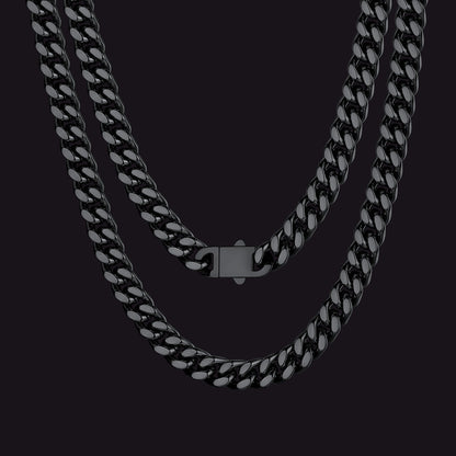To My Man Miami Cuban Link Chain Necklace, Birthday or Anniversary Gift for Him