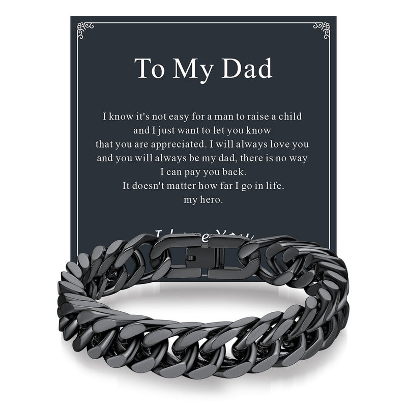 Miami Cuban Link Chain Bracelet for in Stainless Steel