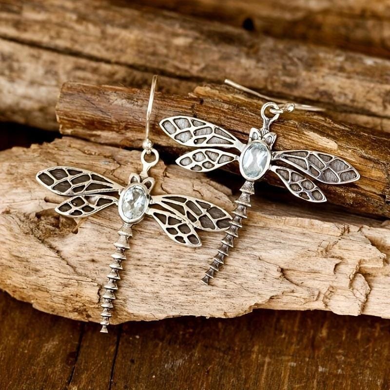 Metamorphosis Dragonfly Rhinestone Earrings