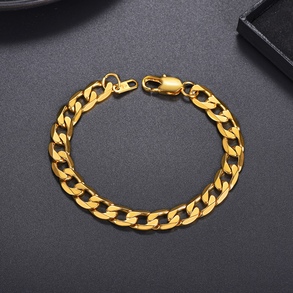 Cuban Link Chain Bracelet for