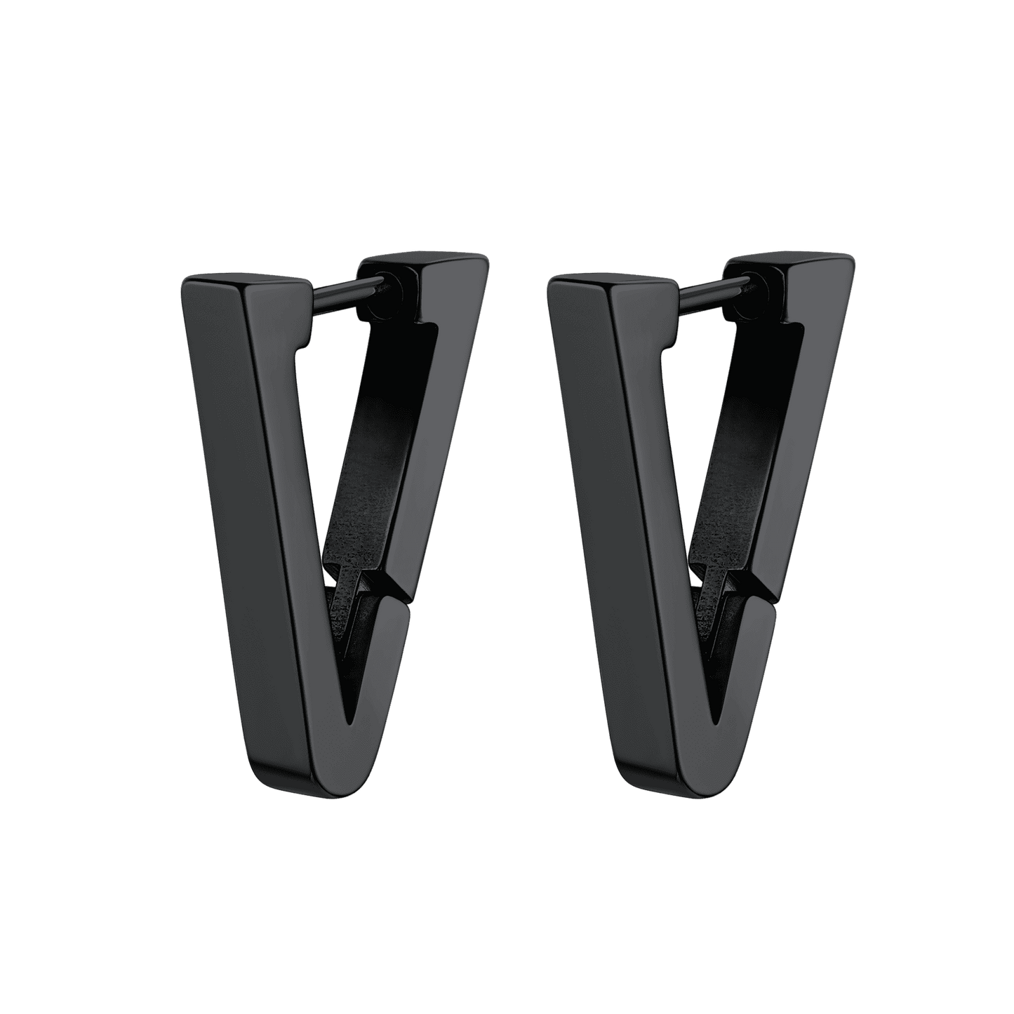 Classic Triangle Huggie Hoop Earrings for