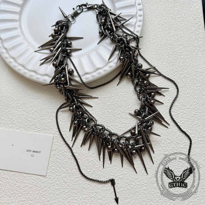 Dark Hip-hop Studded Punk Metal Pants Chain
