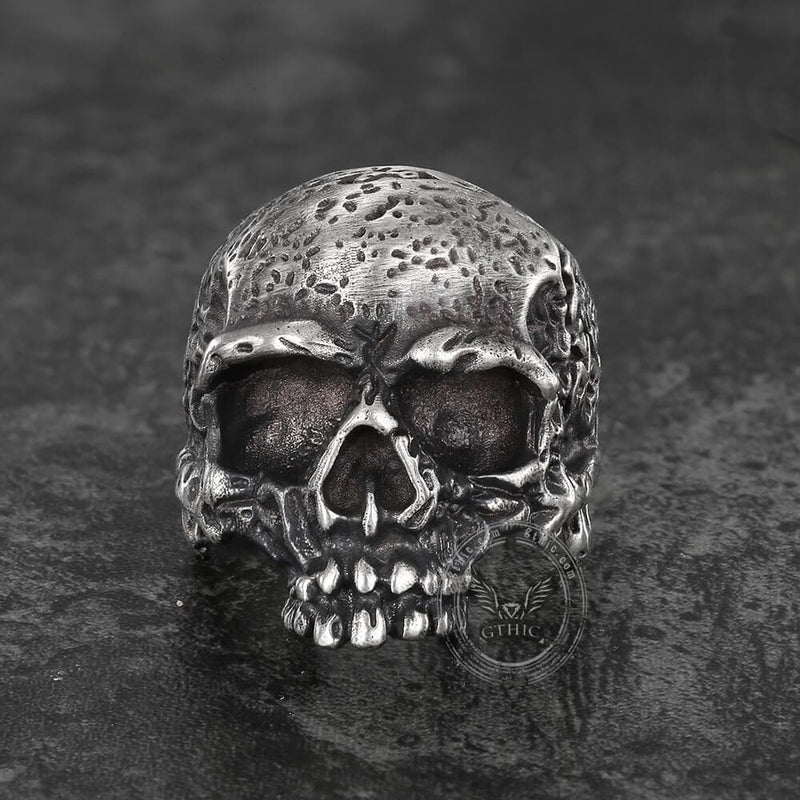 Dark Pioneer Sterling Silver Skull Ring