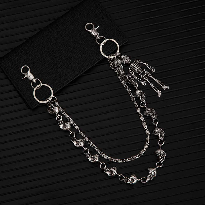 Dark Skull Skeleton Hip-hop Alloy Pants Chain