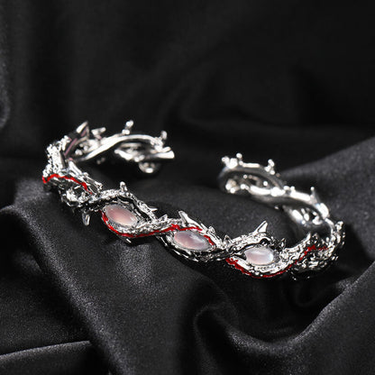 Dark Thorn Copper Open Bracelet