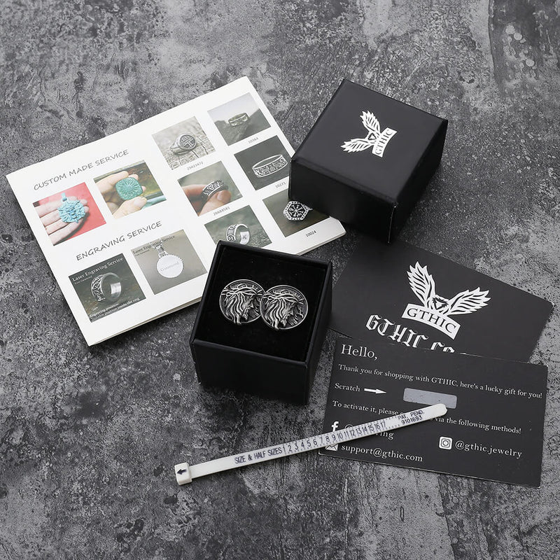 Detailed Jesus Christ Pure Tin Cufflinks
