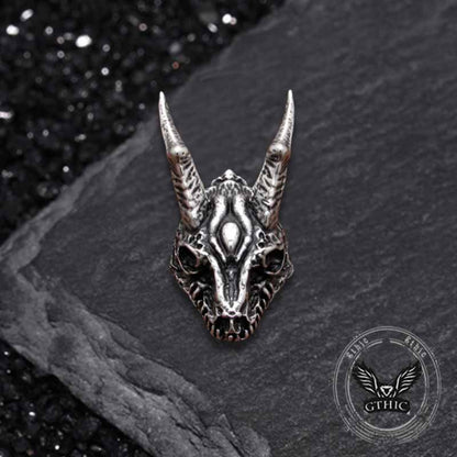 Domineering Dragon Head Stainless Steel Punk Pendant