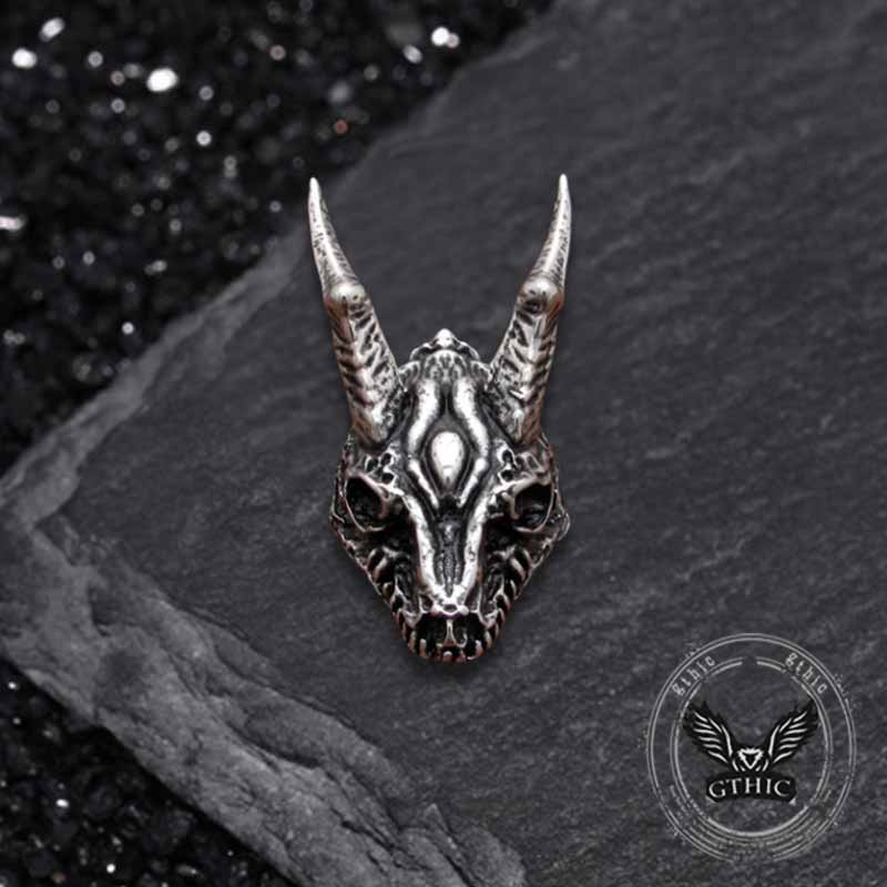 Domineering Dragon Head Stainless Steel Punk Pendant