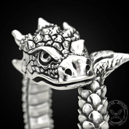 Domineering Dragon Sterling Silver Ring
