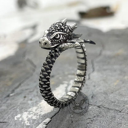 Domineering Dragon Sterling Silver Ring