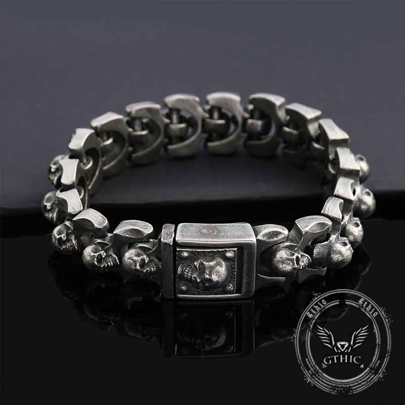 Domineering Skull Stainless Steel Punk Bracelet