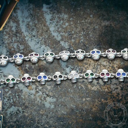 Domineering Skull Sterling Silver Necklace