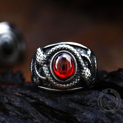 Double-headed Snake Stainless Steel Ring