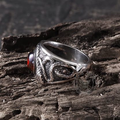 Double-headed Snake Stainless Steel Ring