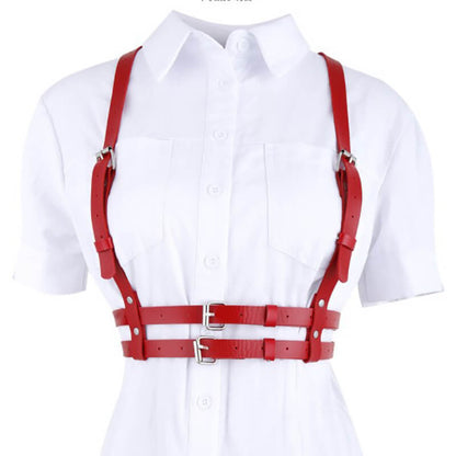 Double Layered Pu Leather Party Bar Harness
