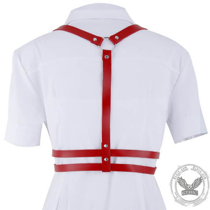 Double Layered Pu Leather Party Bar Harness