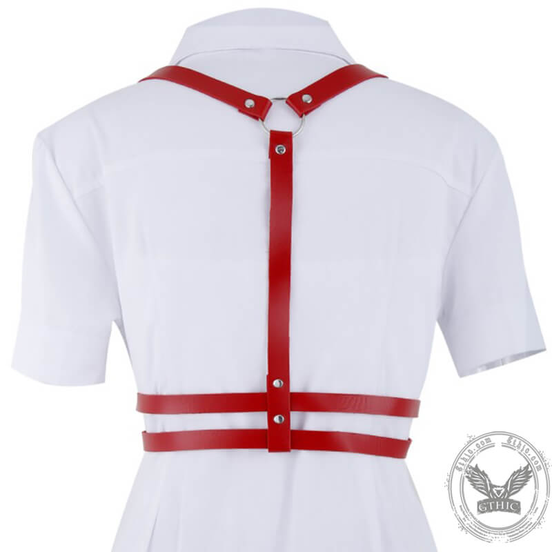 Double Layered Pu Leather Party Bar Harness