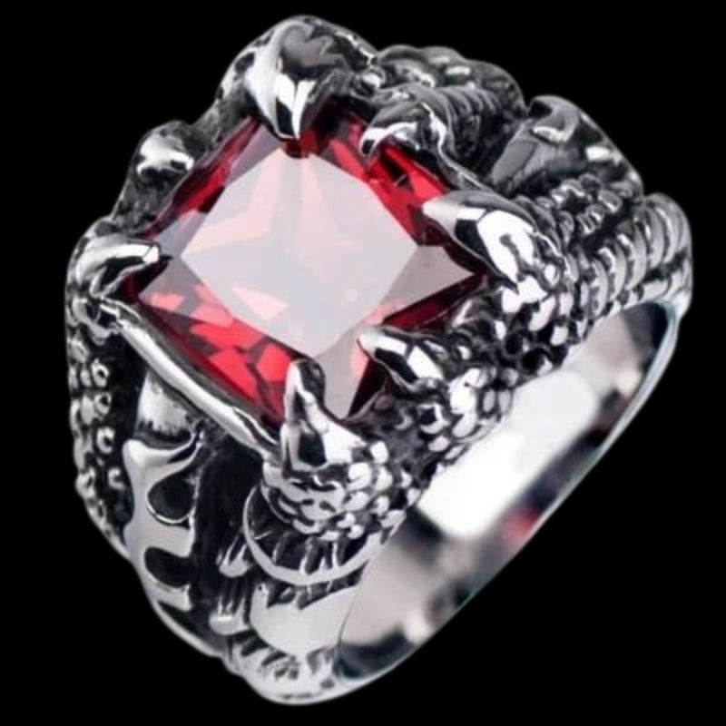 Dragon Claw Crystal Ring
