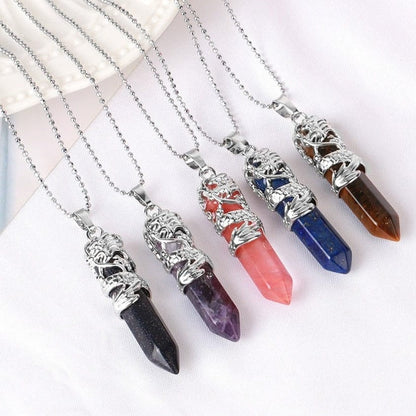 Natural Stone Pendant Necklace