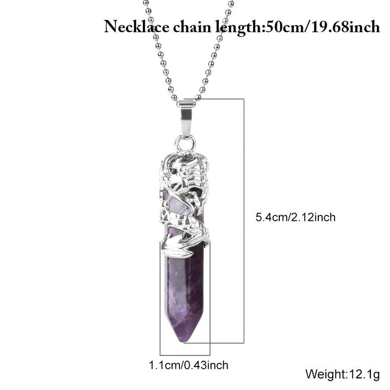 Natural Stone Pendant Necklace