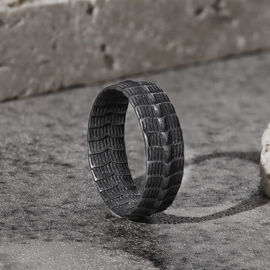 Dragon Spine Stainless Steel Ring