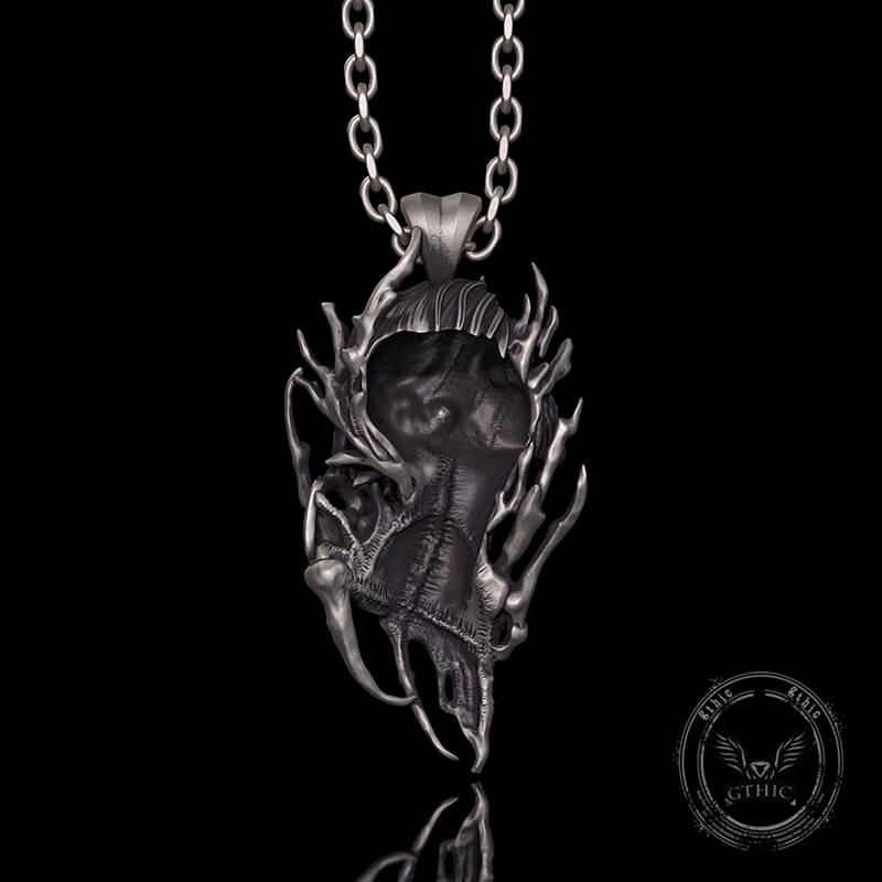 Dragon Warrior Gothic Sterling Silver Pendant
