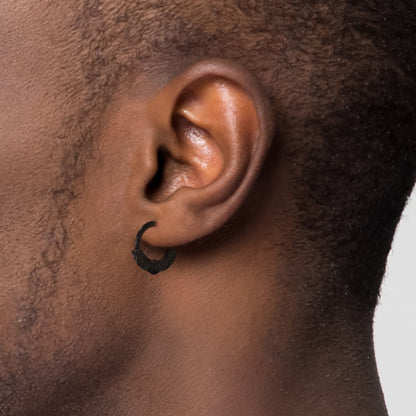 Punk Dragon Totem Huggie Hoop Earrings for