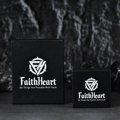 Faithheart Gothic Skull Ring Biker Ring for