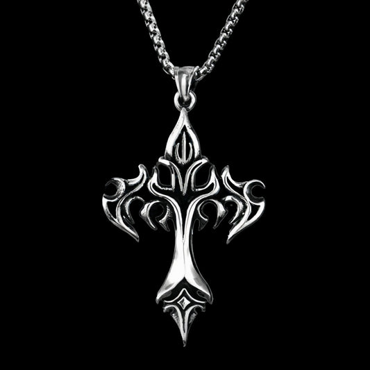 Eternal Flame Cross Pendant