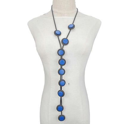 Long Pendant Necklaces for / Gothic Rubber Handmade Necklaces